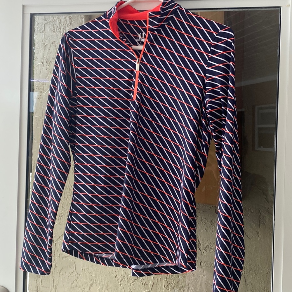 Fitted 3/4 zip up pull over.  NWOT